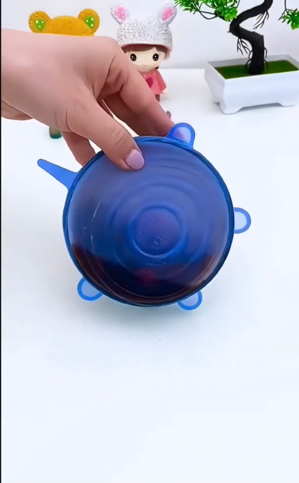 Silicon stretchable kitchen pot cover